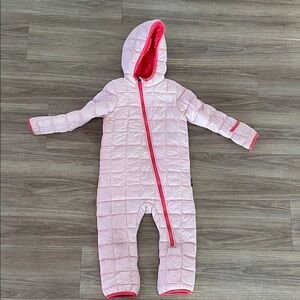 Cozy Pink Quilted Kids Winter Onesie